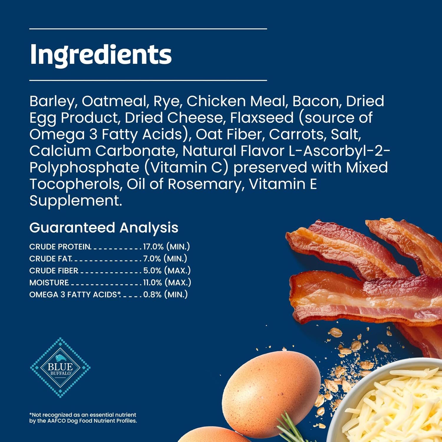 Blue Buffalo Health Bars Baked With Bacon, Egg & Cheese Biscuits Dog Treats, 16-Oz Bag
