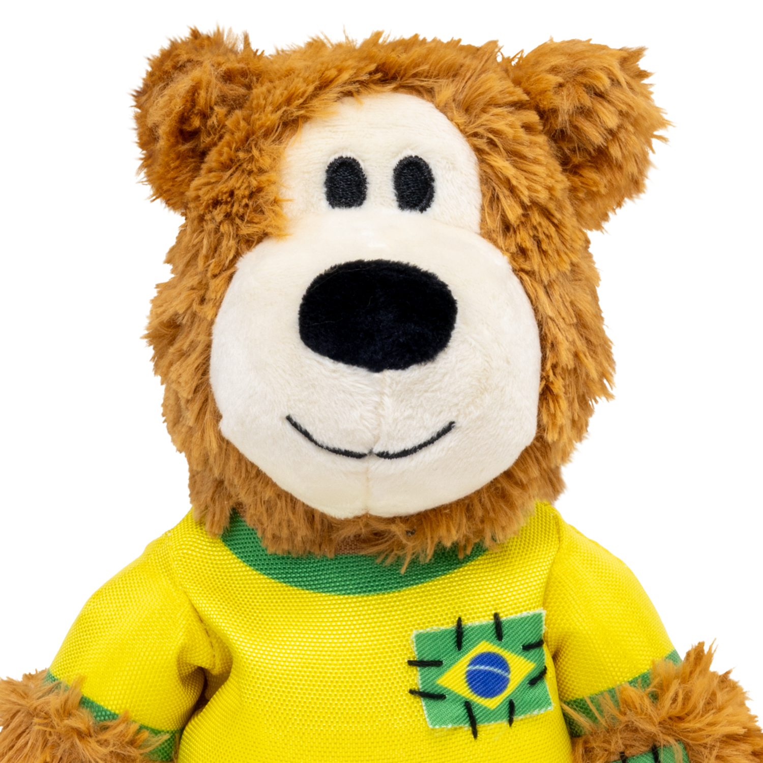 Kong Wild Knots Sport Soccer Bear Plush Tug Dog Toy, Brazil
