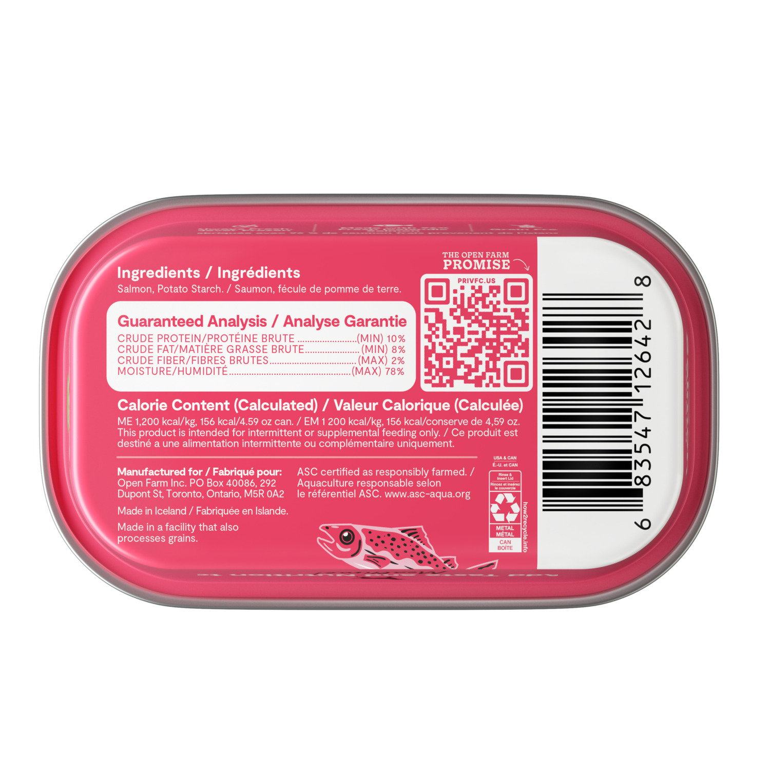 Open Farm Icelandic Fish Toppers Salmon Dog Food Topper, 4.59Oz-Pack Of 12