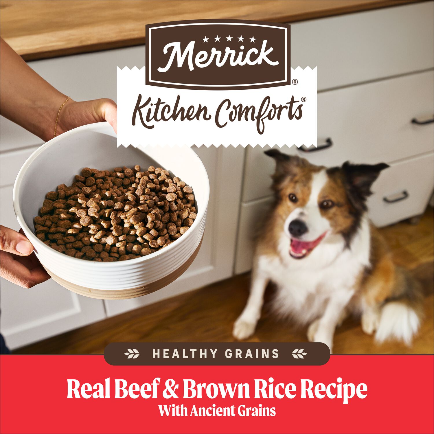 Merrick Kitchen Comforts Real Deboned Beef And Brown Rice Dry Dog Food, 4-Lb Bag