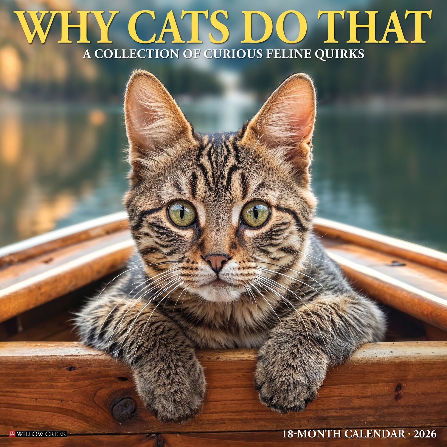 Willow Creek Press 2026 Why Cats Do That Wall Calendar