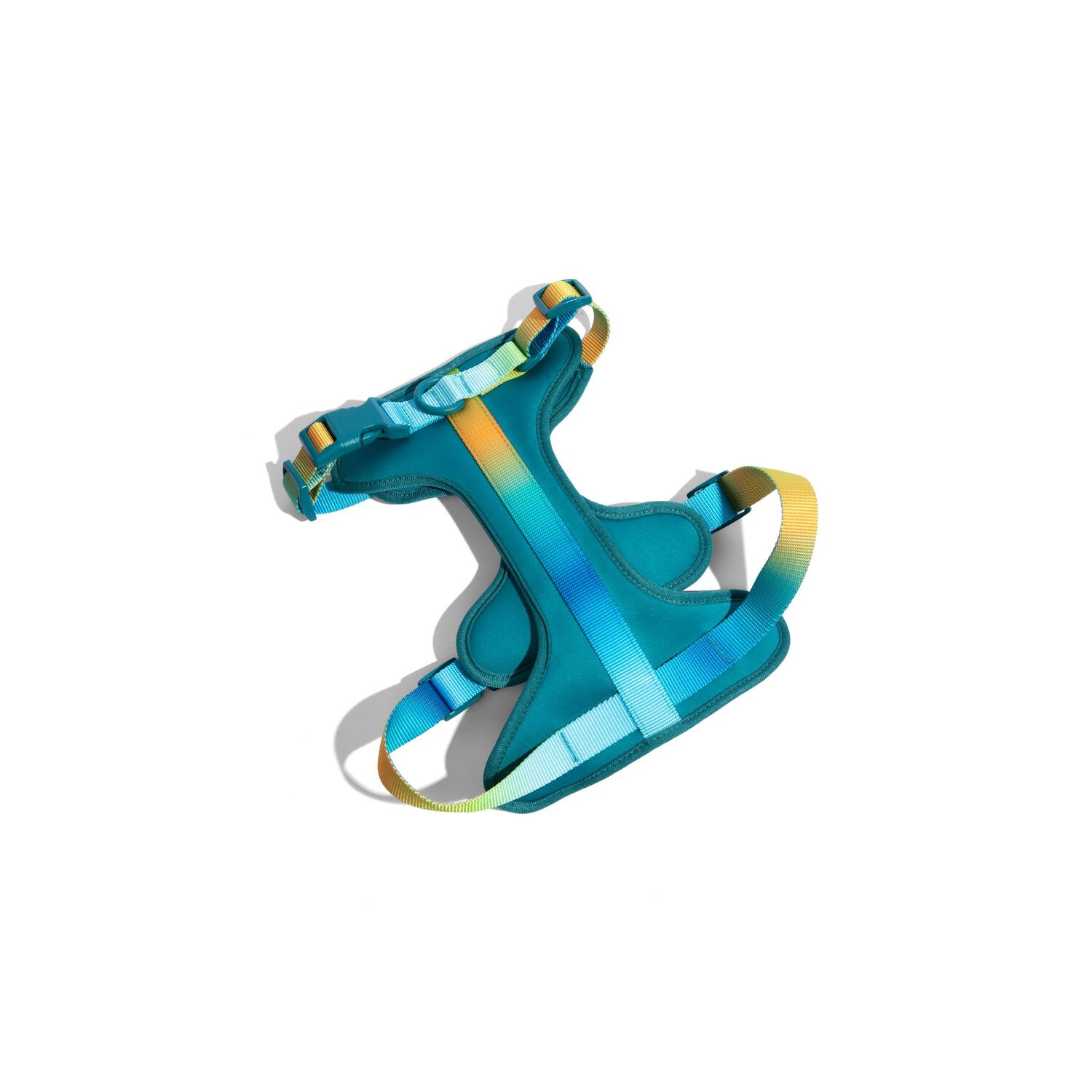 Pink Papyrus Joey Dual Clip Versitle Buckle Adjustable Dog Harness, Teal , Extra Small