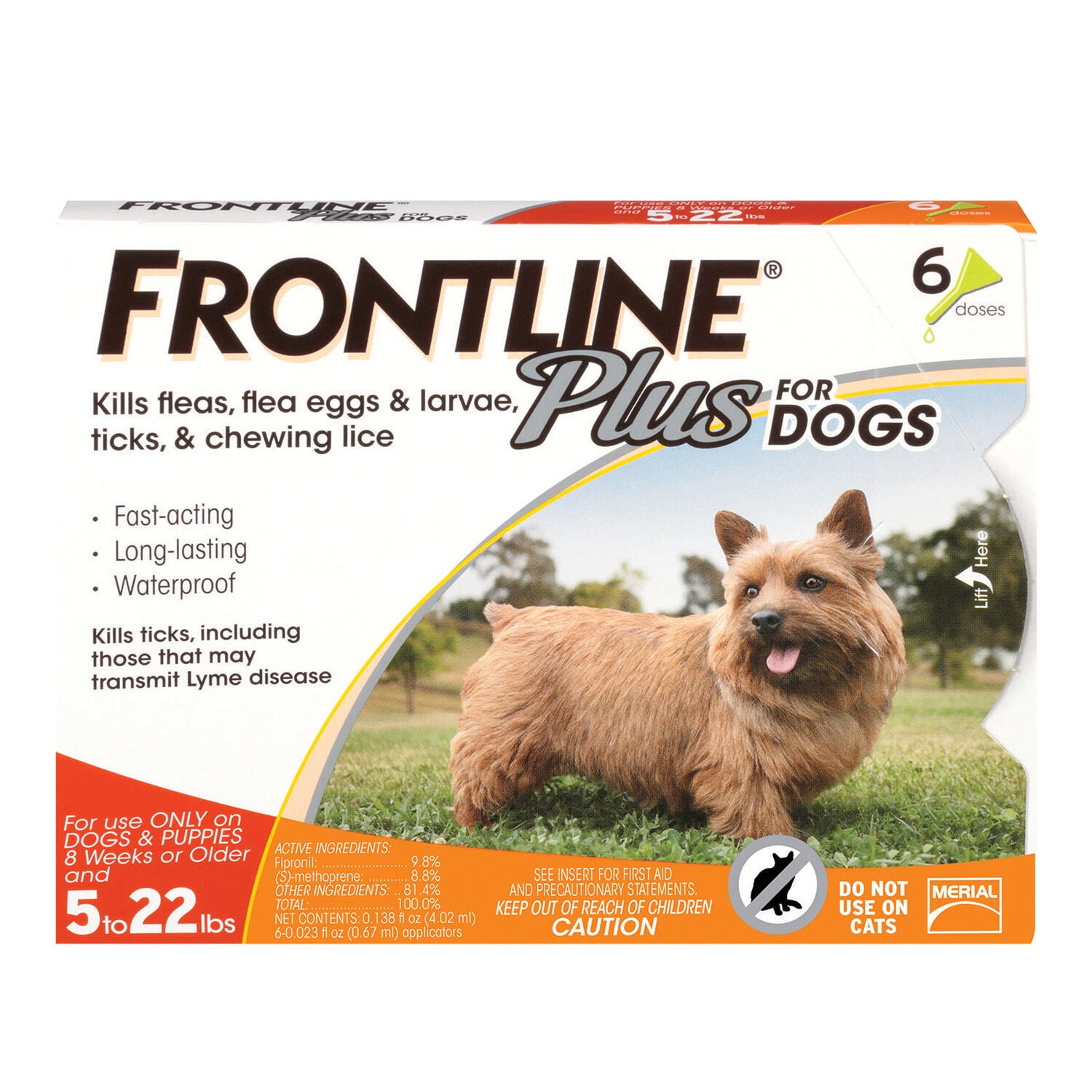 Frontline Plus Flea Tick Treatment For Dogs To 22Lbs Pet