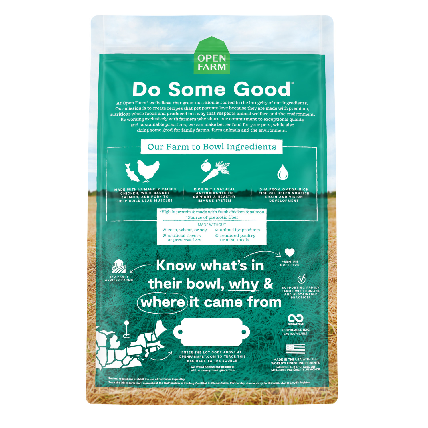 Open Farm Puppy Grain-Free Chicken & Salmon Dry Dog Food, 4-Lb Bag