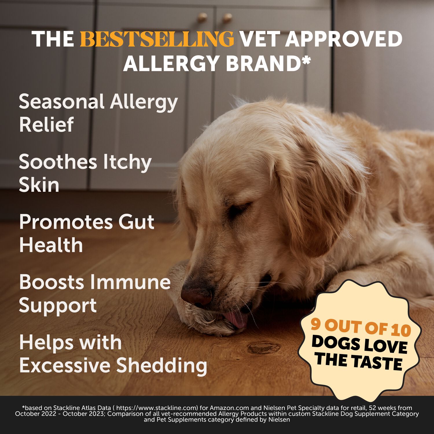 Pet Honesty Allergy Skin Health Dog Supplemnent Chews, Salmon Flavor, 90-Ct