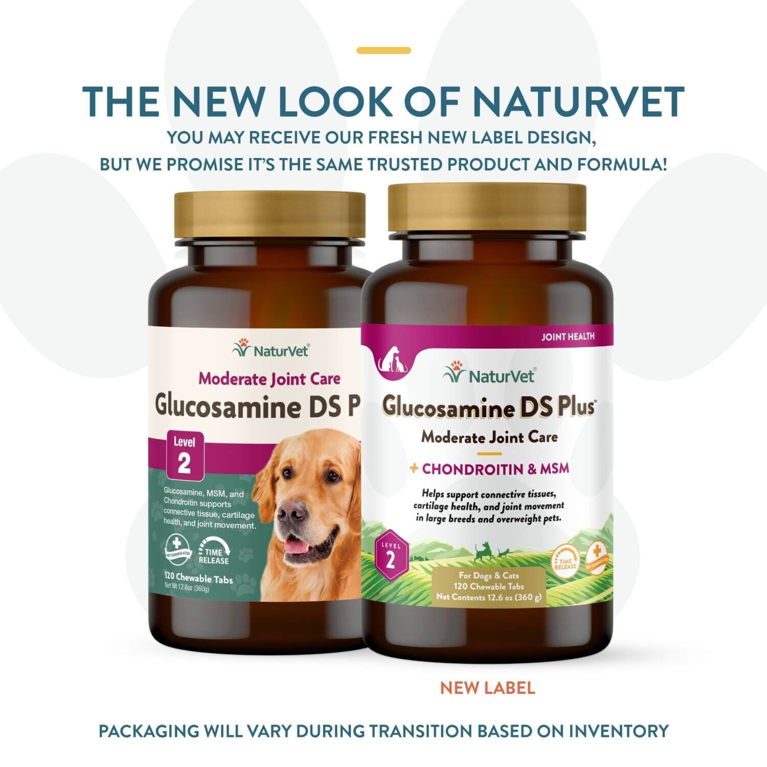 Naturvet Glucosamine Ds Plus Moderate Joint Care Supplement Tabs For Dogs & Cats