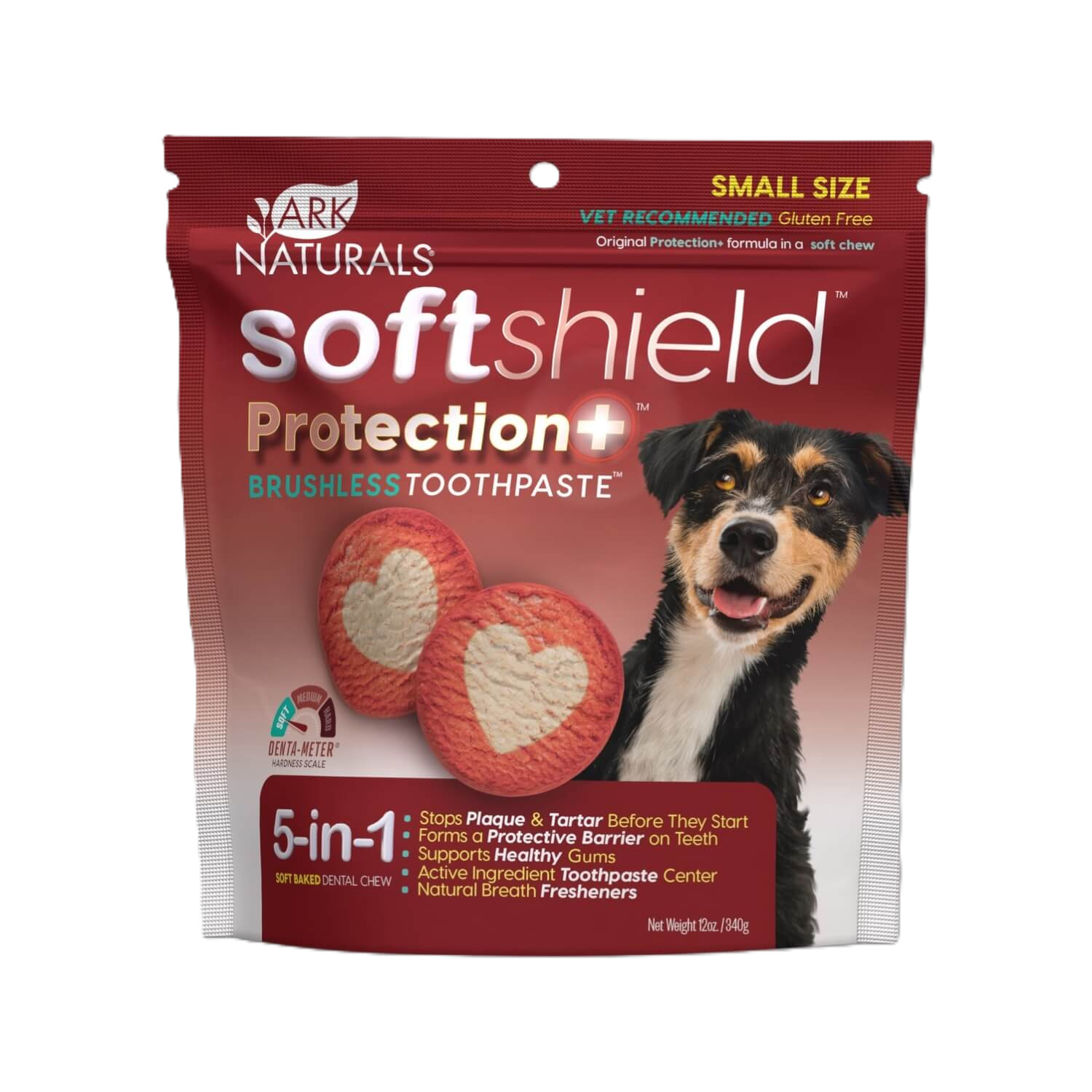 Ark Naturals Soft Shield Protection+ Brushless Toothpaste Soft Baked Dental Chews For Large Dogs, 18-Oz