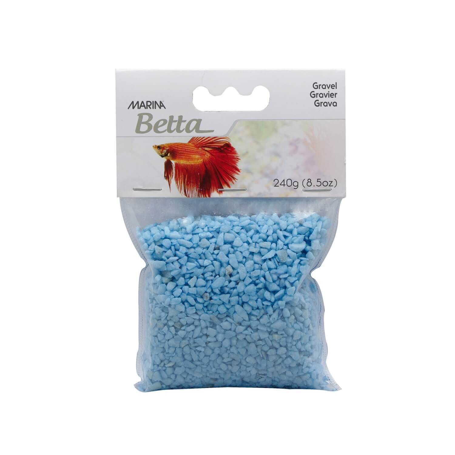 Marina Betta Blue Epoxy Gravel, 240Gm For Betta Fish 8.5Oz