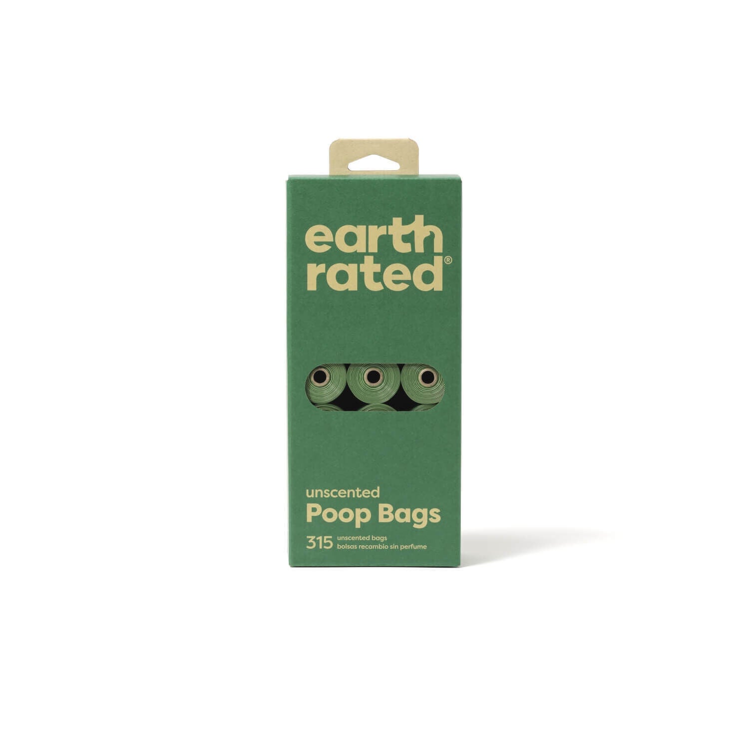 Earth Rated Unscented Eco-Friendly Leak-Proof Dog Poop Bags, 21 Refill Rolls