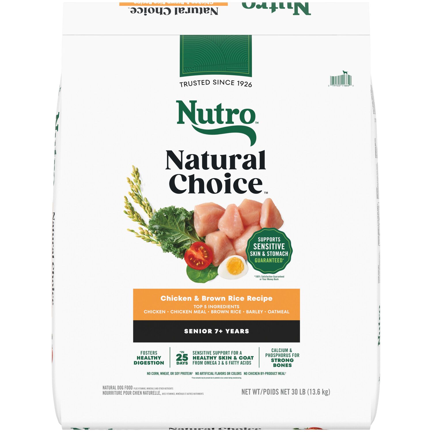 Nutro Wholesome Essentials Senior Chicken, Whole Brown Rice & Sweet Potato Recipe Dog Food, 30-Lb