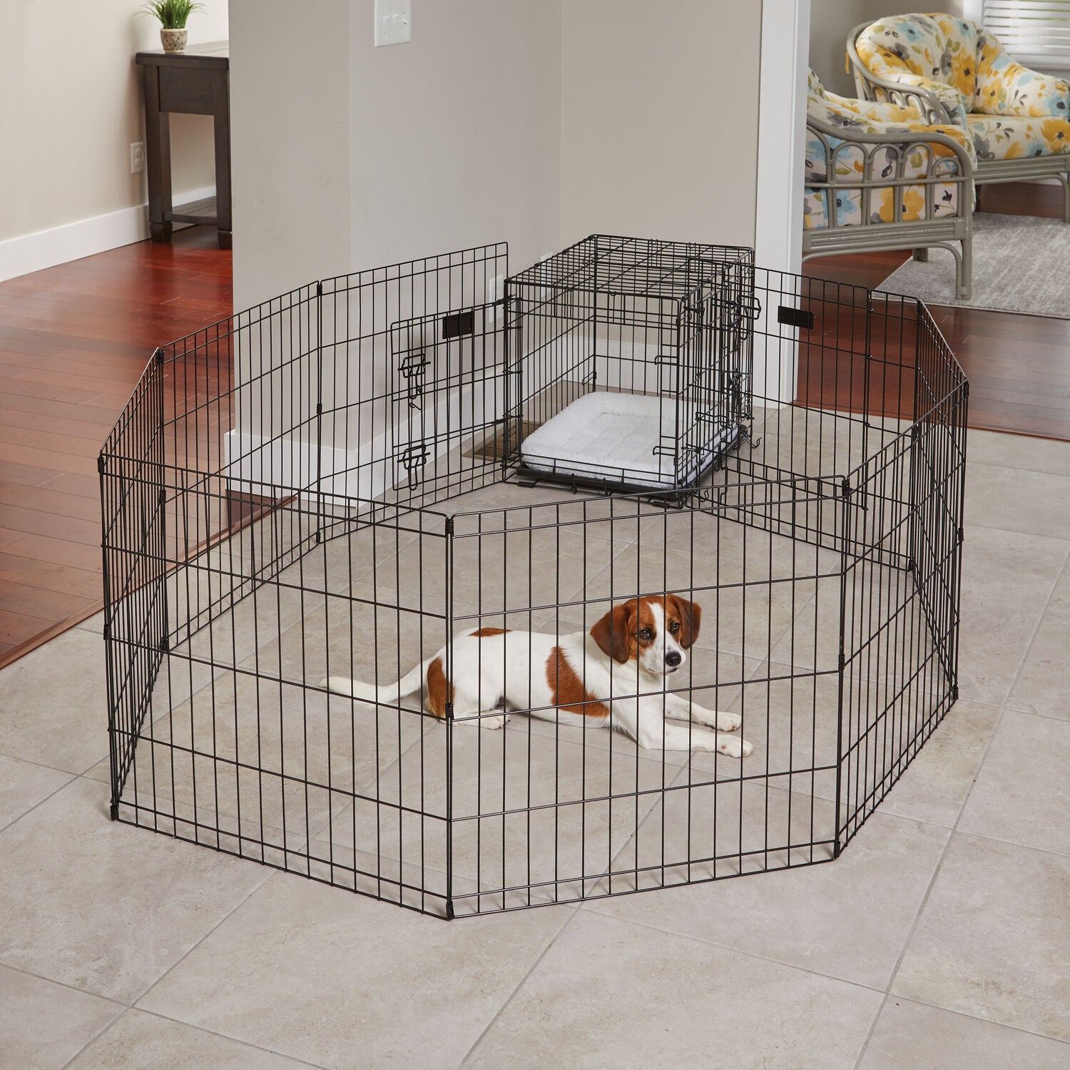 Midwest Homes For Pet Contour Step-Thru Dog Exercise Pen, 48"