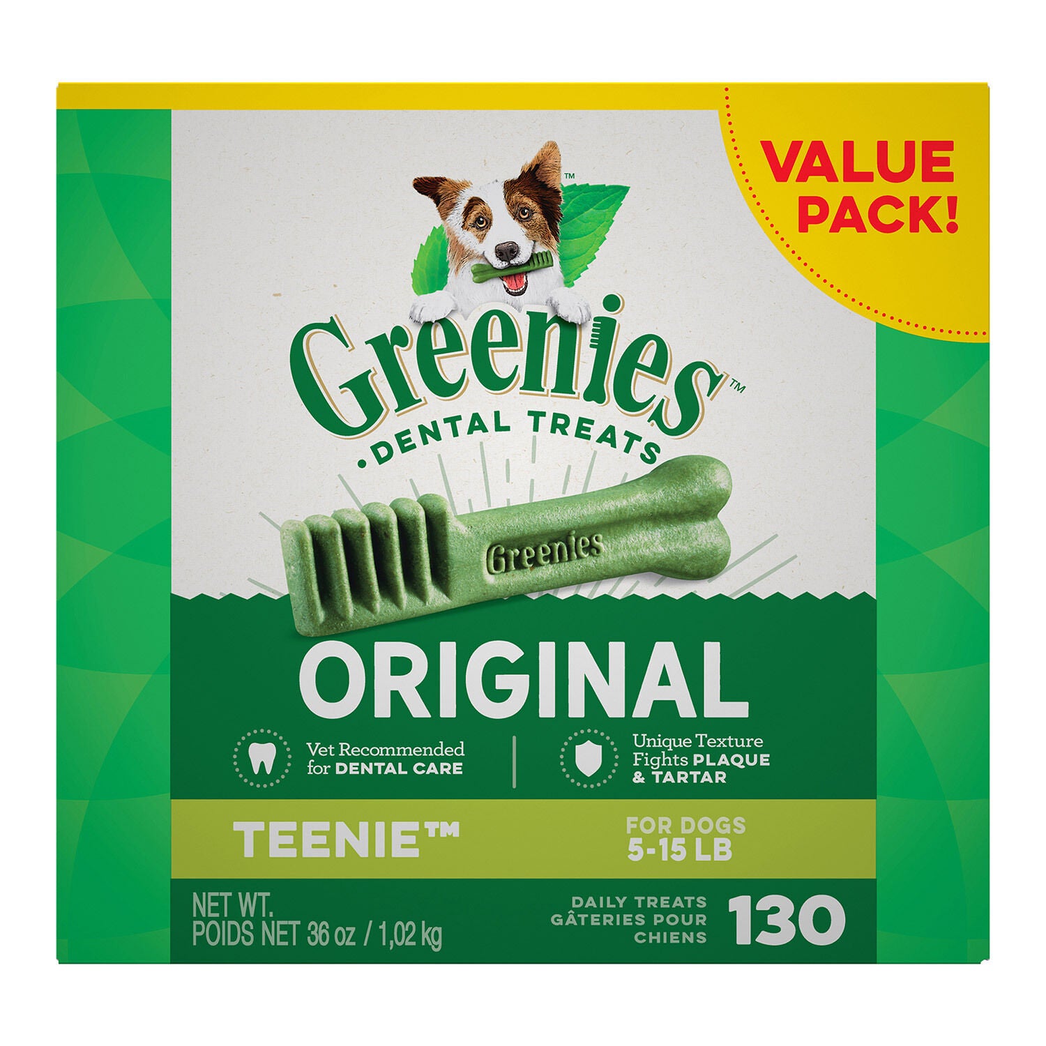 Greenies Original Adult Dog Dental Treats, Teenie, 192Ct