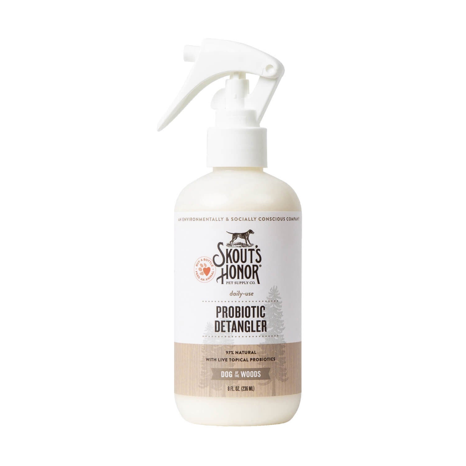 Skout's Honor Daily Use Probiotic Detangler, Dog Of The Woods Scent