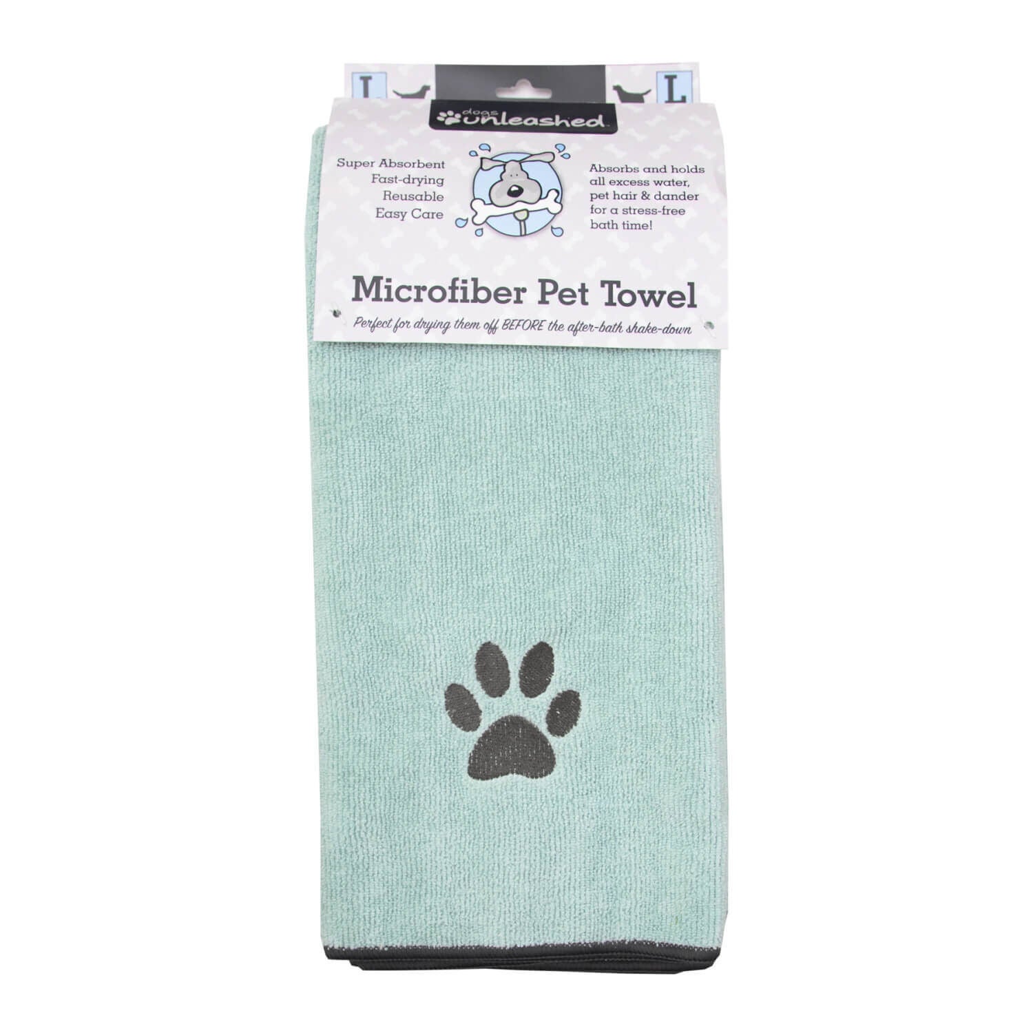 Unleashed Microfiber Pet Towel - Teal