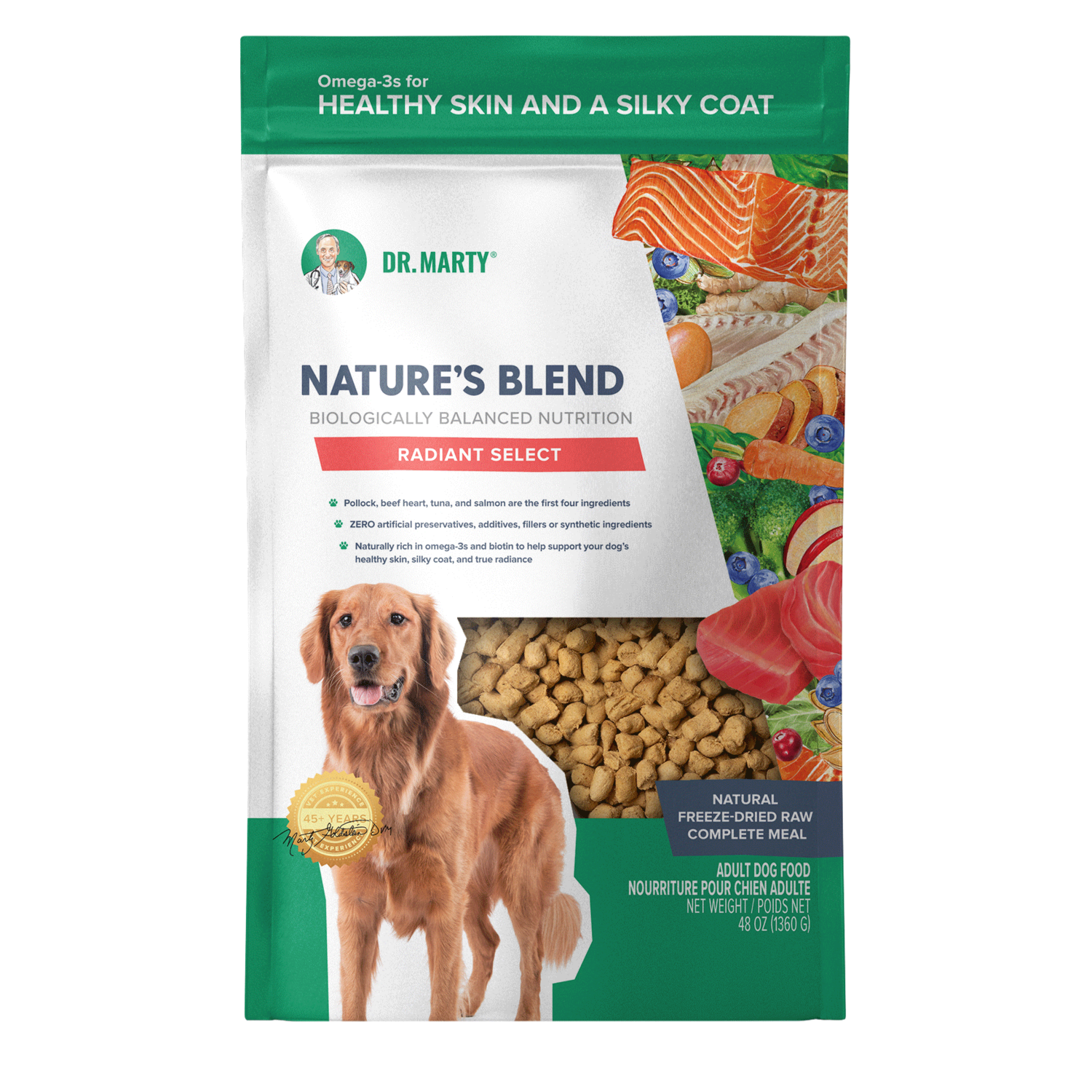 Dr. Marty Nature's Blend Radiant Select Freeze-Dried Raw Dog Food