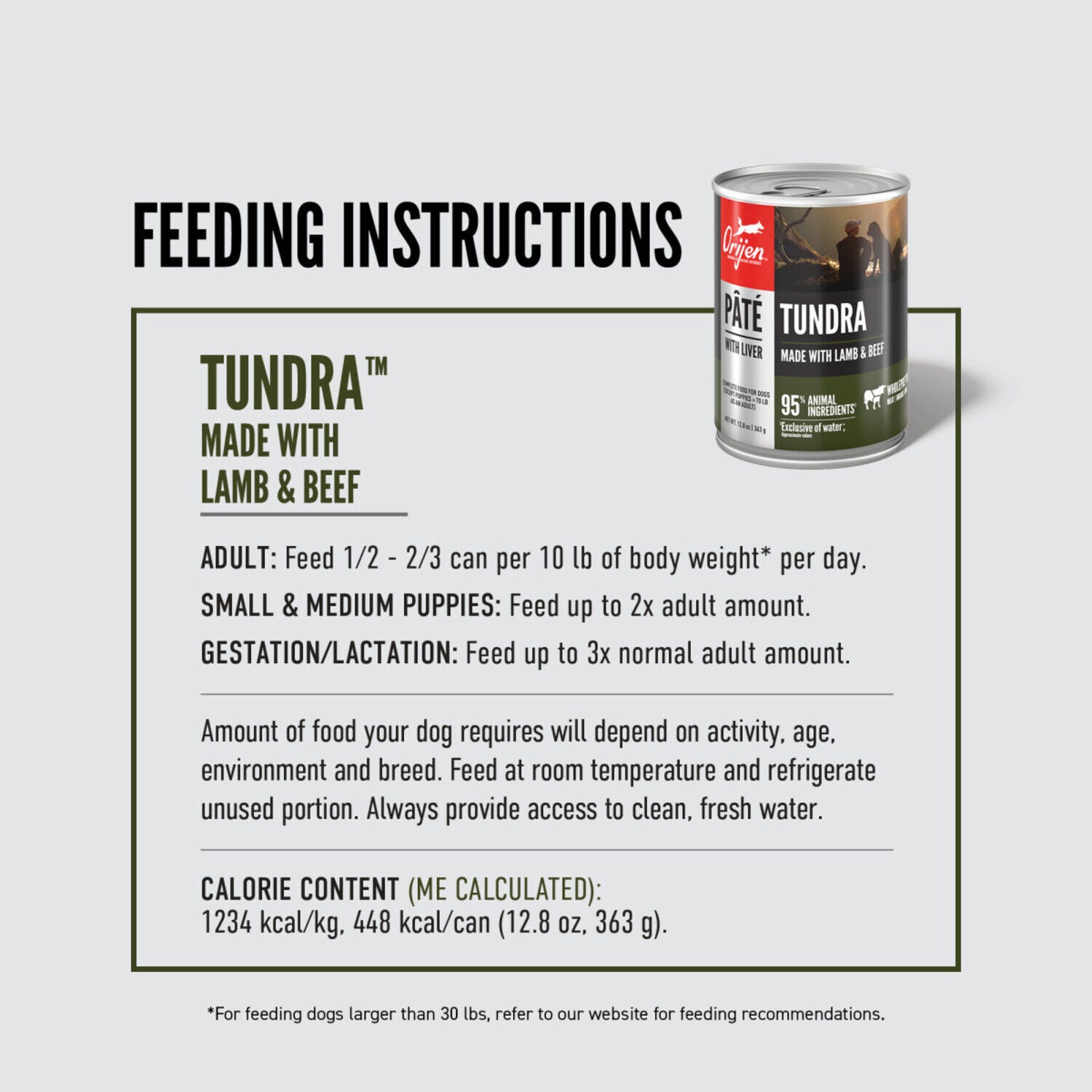 Orijen Pate Wet Dog Food, Tundra Recipe With Liver, 12.8-Oz