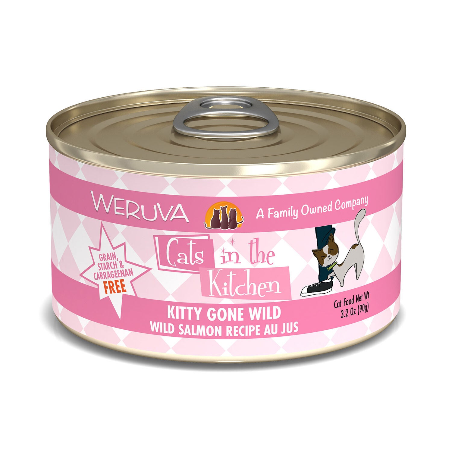 Cats in the store kitchen cat food