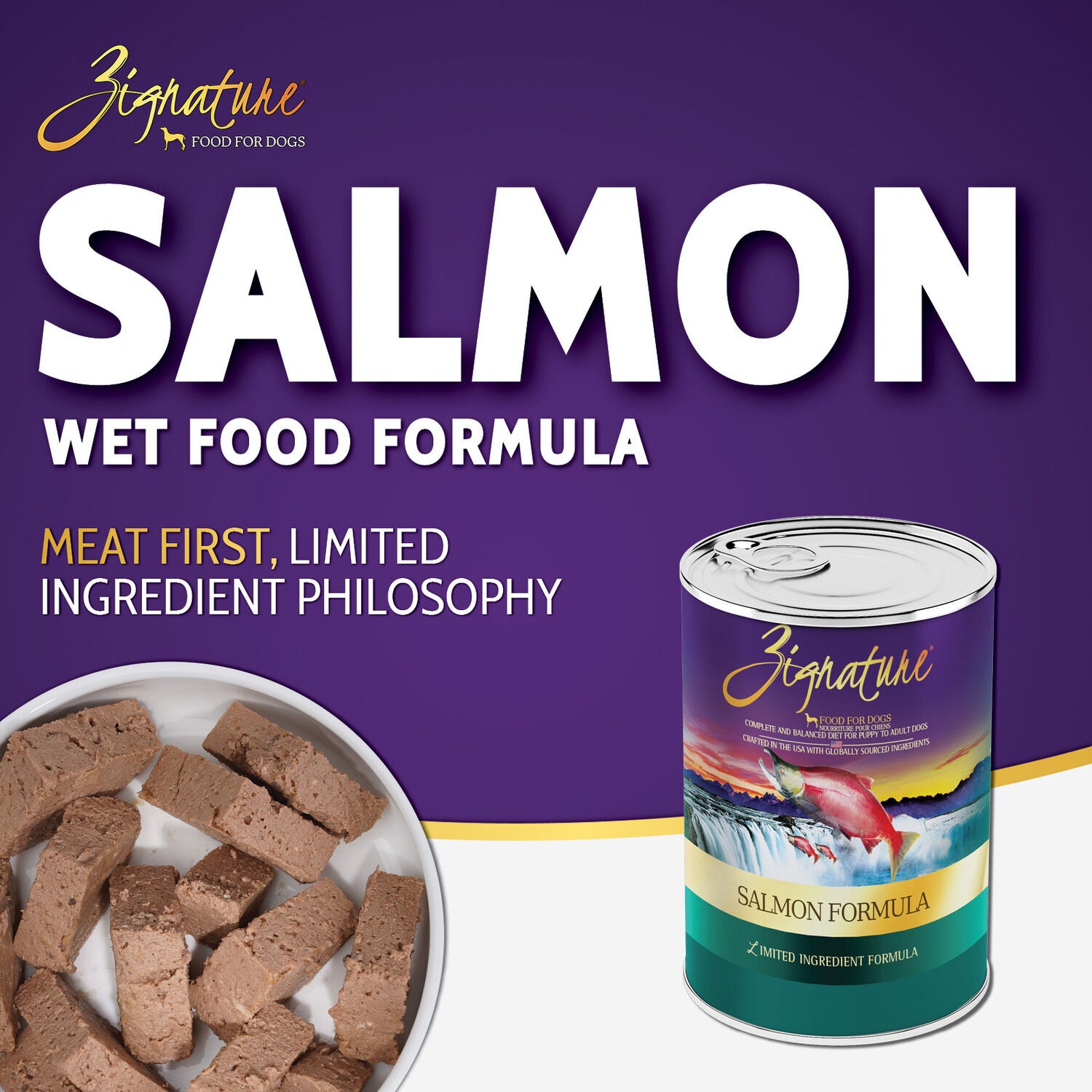 Zignature Salmon Formula Wet Dog Food, 13Oz Pack Of 12