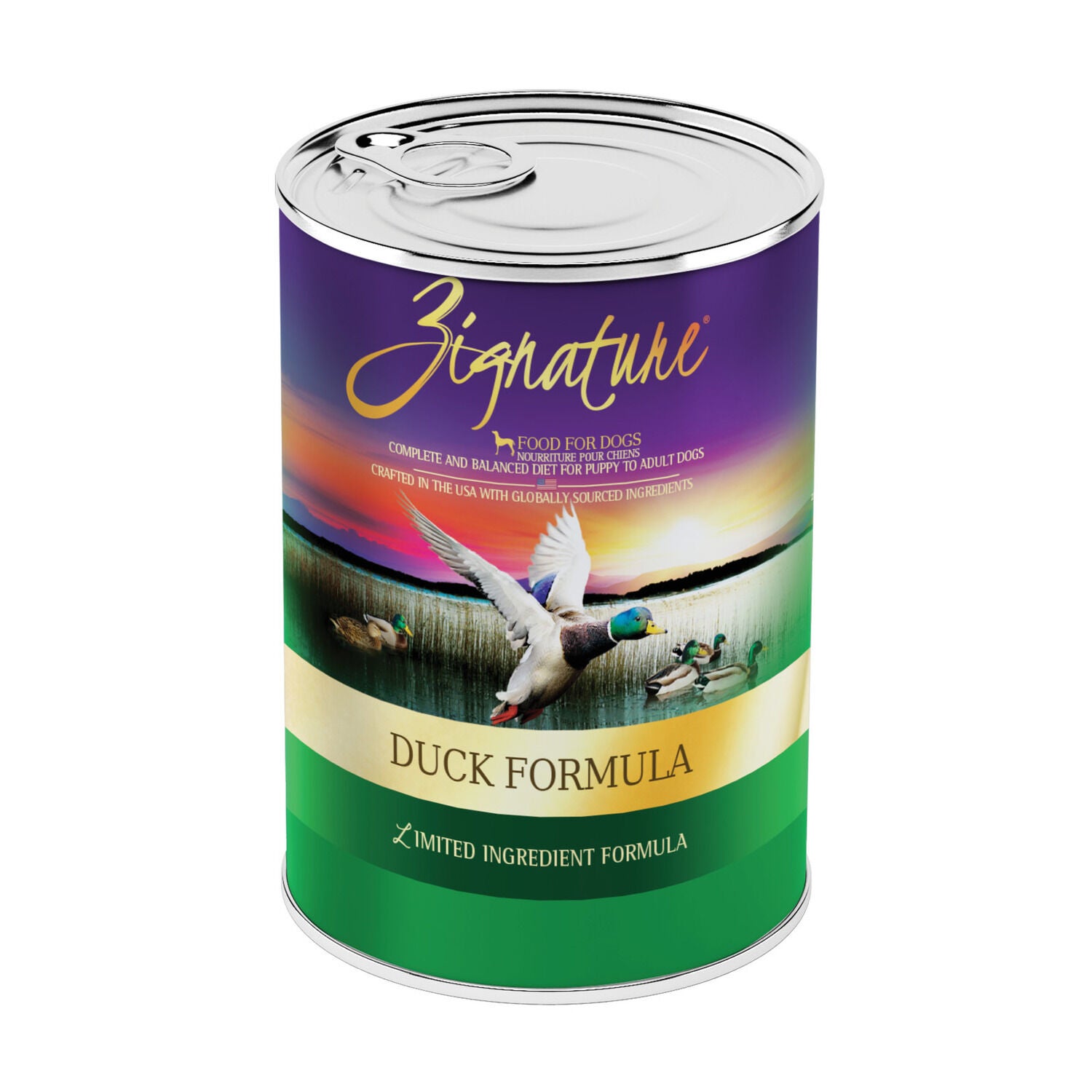 Zignature Duck Formula Wet Dog Food, 13 Oz