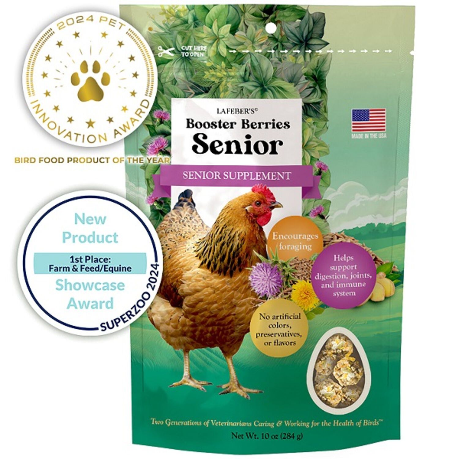 Lafeber Booster Berries Senior Chicken Supplement, 10 Oz
