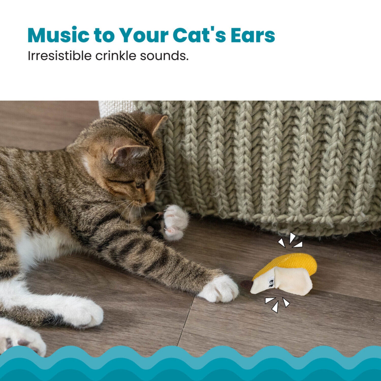 Catstages Dental Banana Catnip Filled Cat Chew Toy