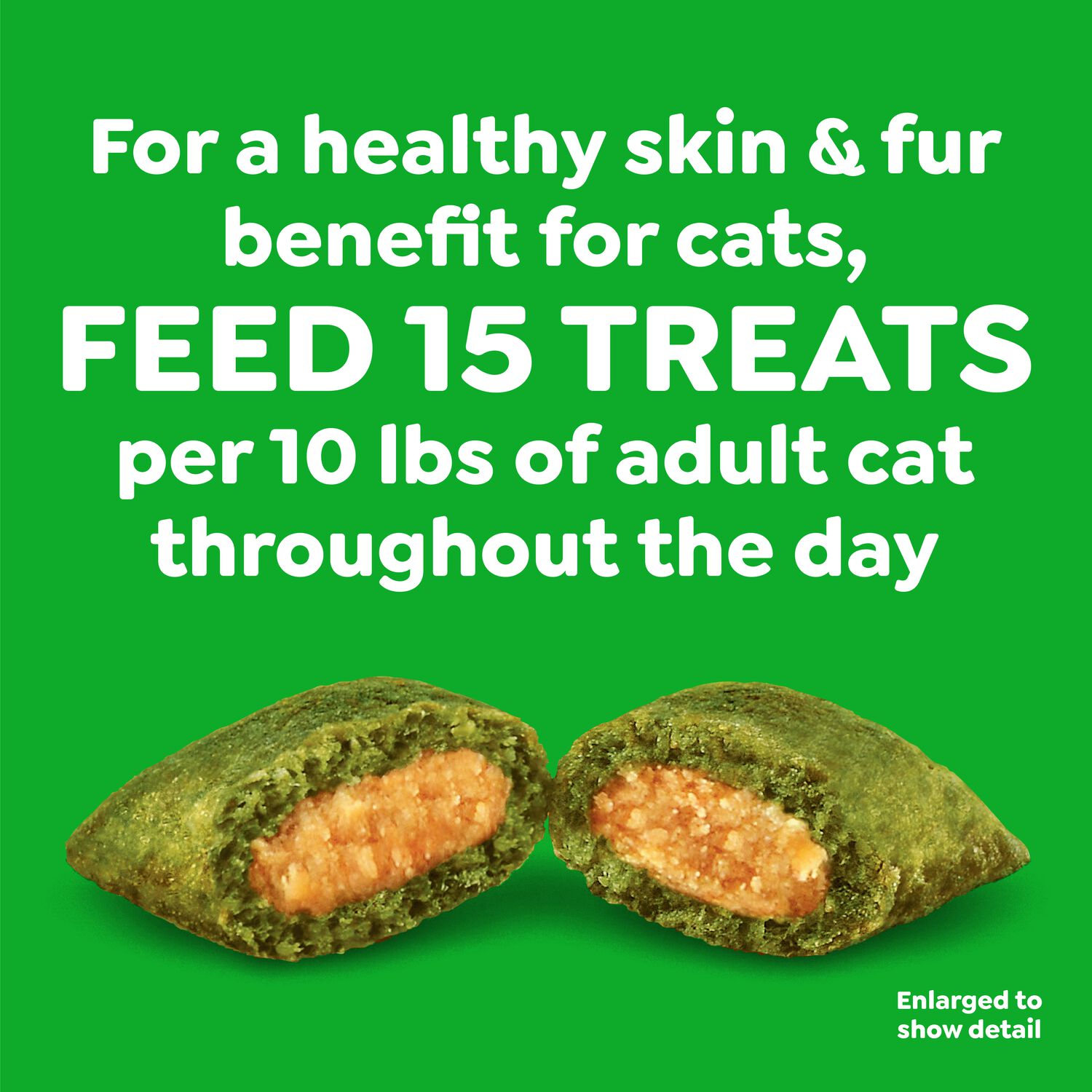 Greenies Feline Smartbites Skin & Fur Health Salmon Flavor Cat Treats, 2.1-Oz