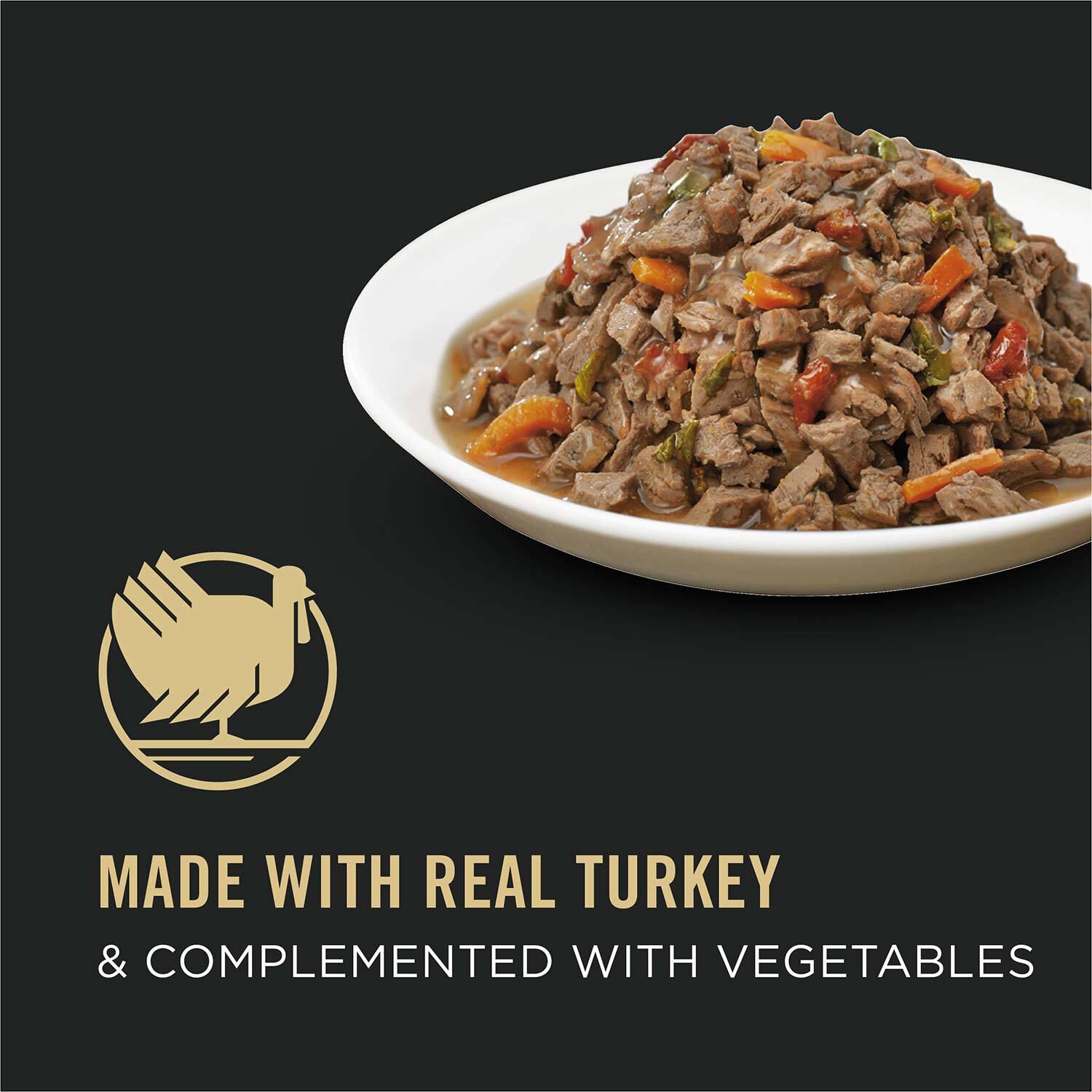 Purina Pro Plan Savor Adult Turkey & Vegetable Entree In Gravy Cat Food, 3-Oz Can Pack Of 24