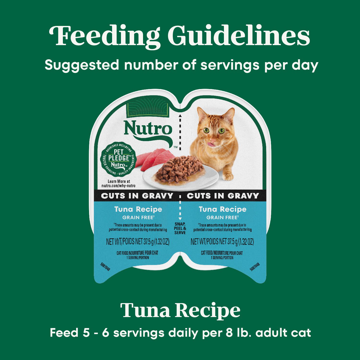 Nutro Perfect Portions Tuna Recipe Cuts In Gravy Cat Food, 2.64-Oz