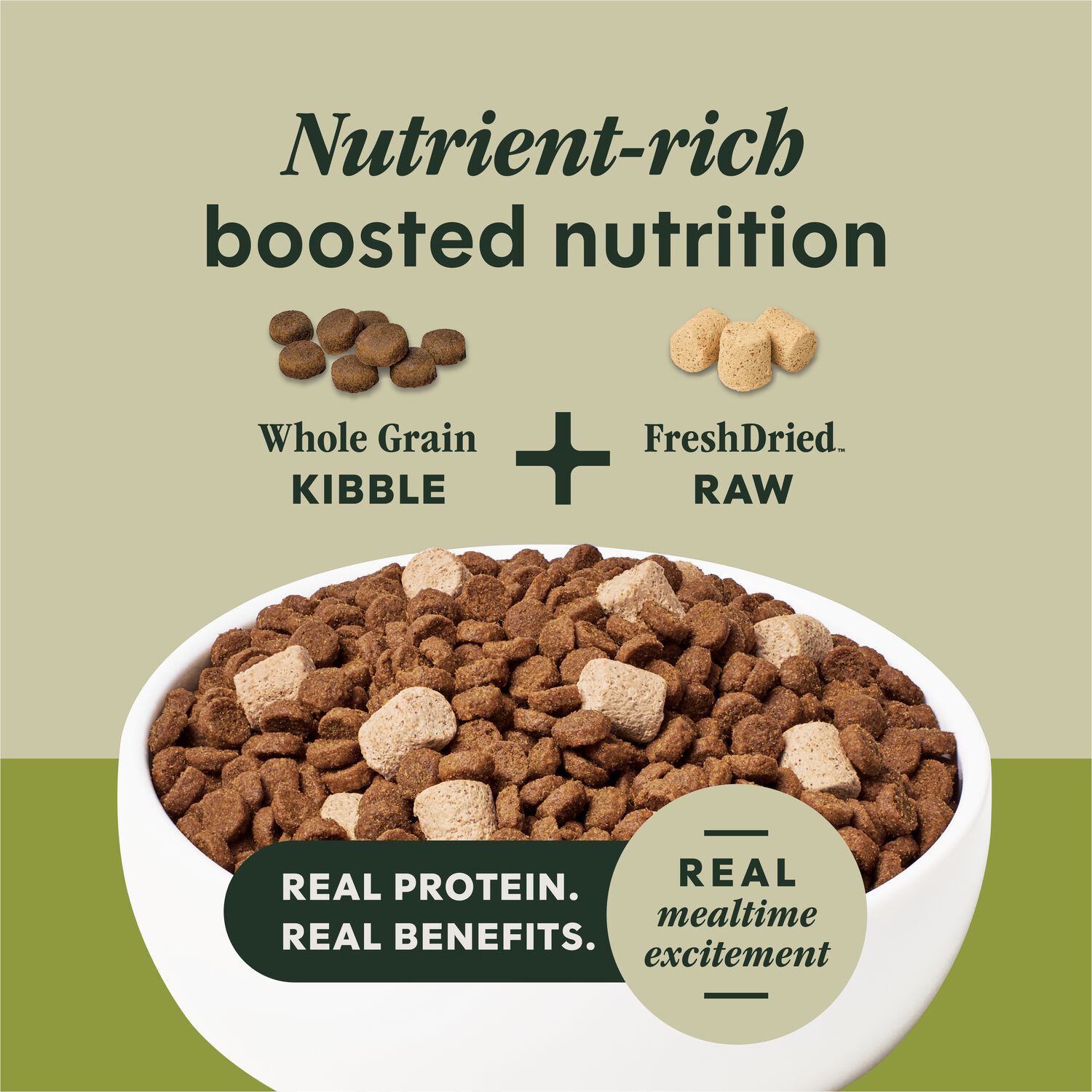 Instinct Raw Boost Whole Grain Real Lamb & Oatmeal Recipe Dry Dog Food, 3.5-Lb Bag