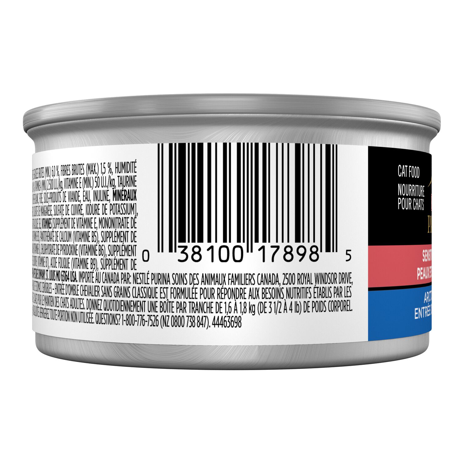 Purina Pro Plan Sensitive Skin And Stomach Arctic Char Pate Wet Cat Food, 3-Oz