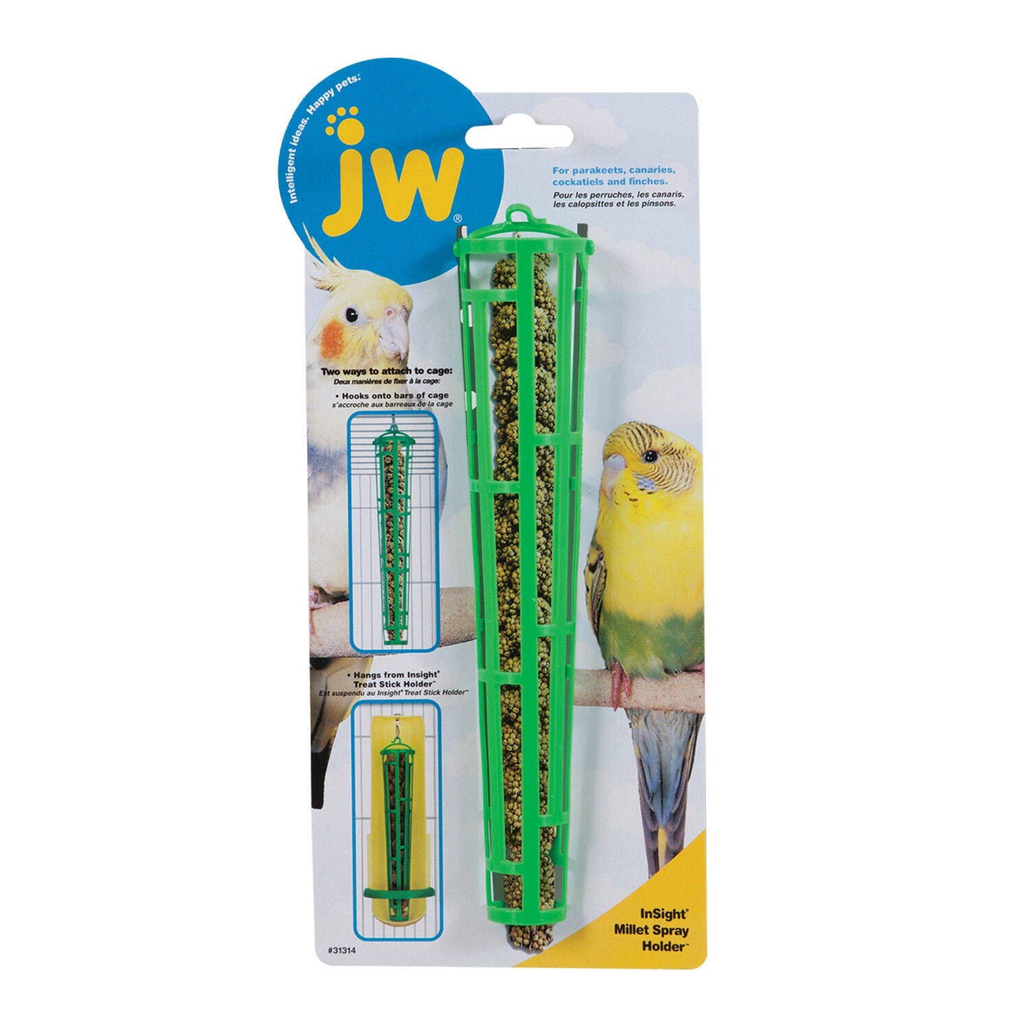 Jw Pet Millet Spray Holder Assorted Colors For Bird Treats | Pet