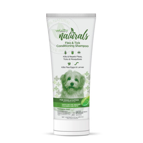 Vetality Naturals Flea & Tick Conditioning Shampoo For Dogs