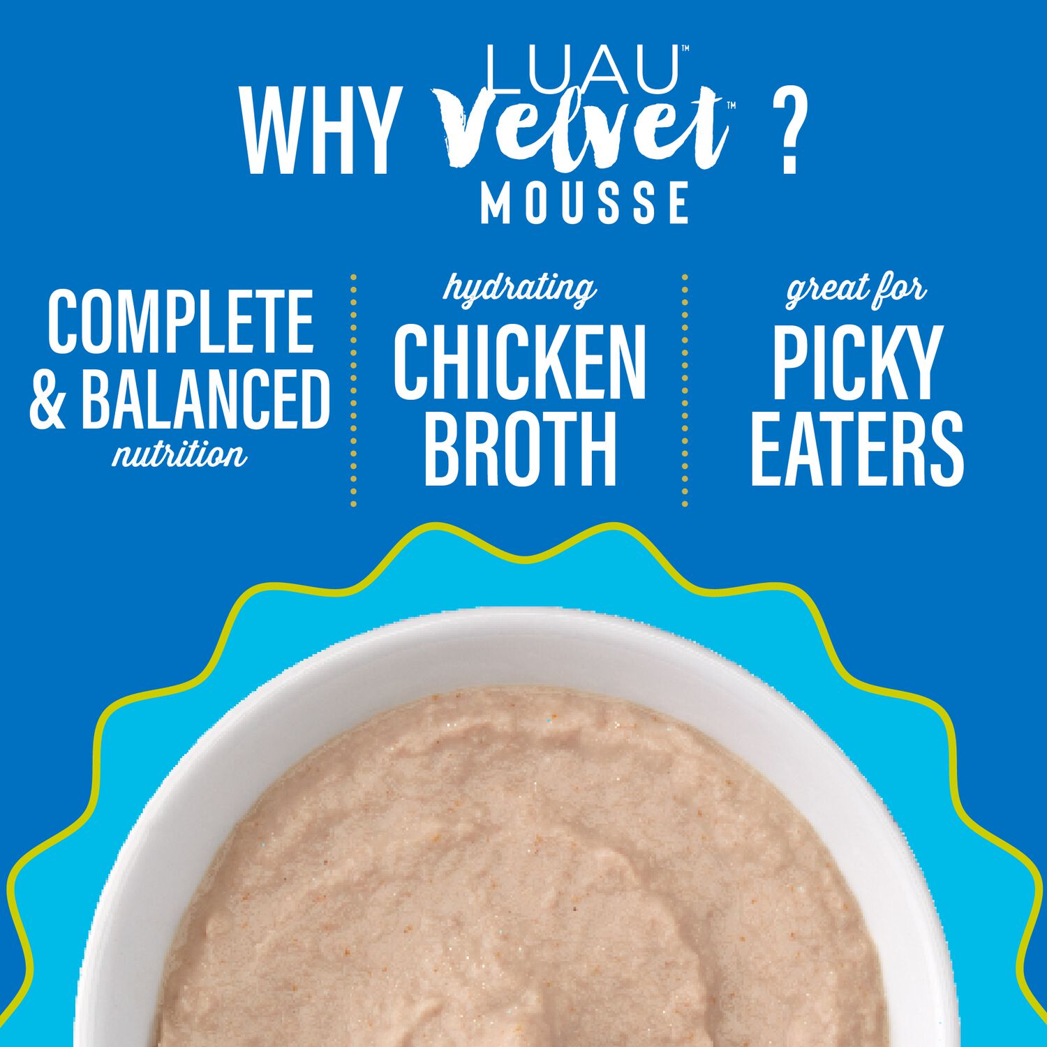 Tiki Cat Luau Velvet Mousse Wet Cat Food, Chicken & Salmon, 2.8-Oz Pouch 12-Count