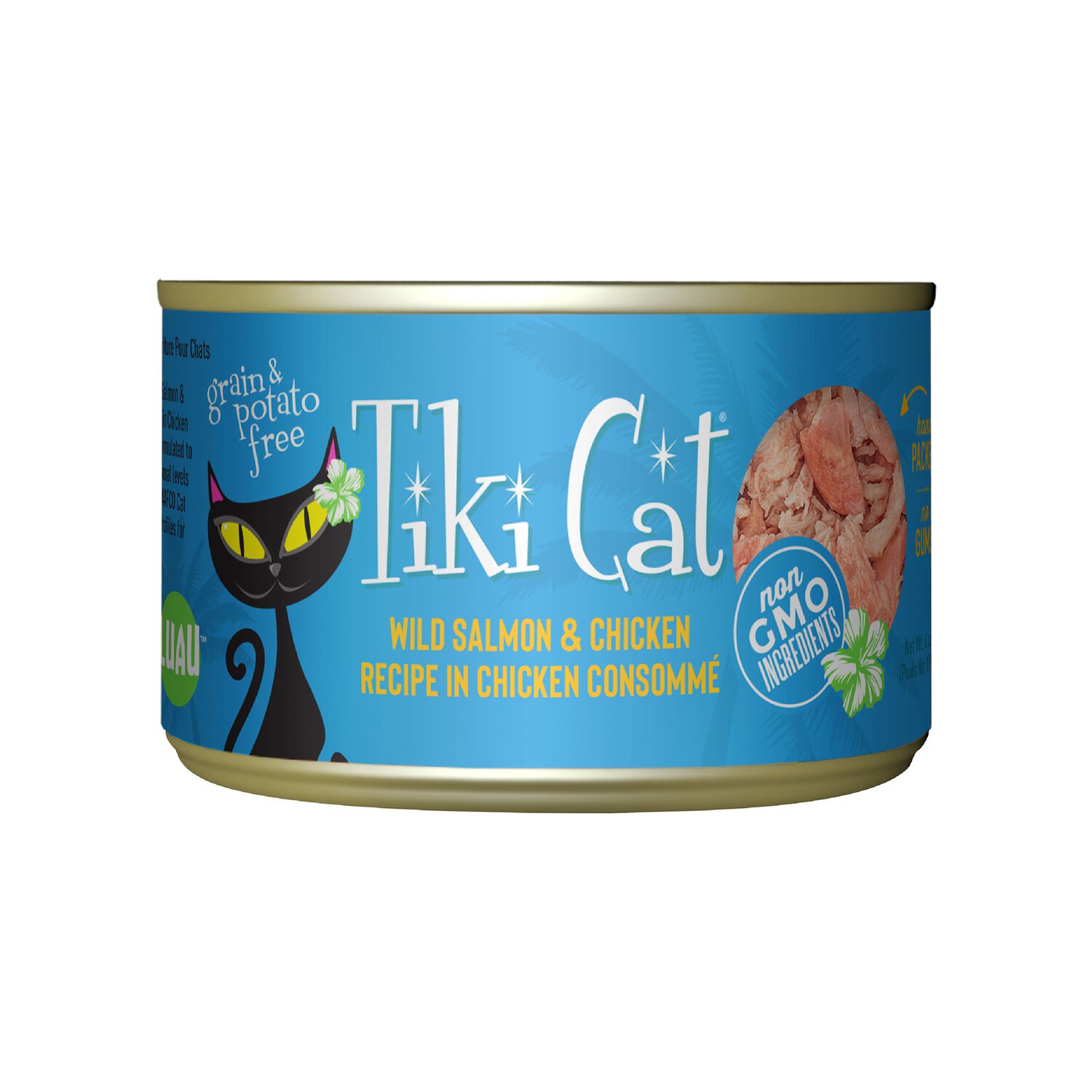 Tiki Cat Luau Wet Cat Food, Wild Salmon & Chicken