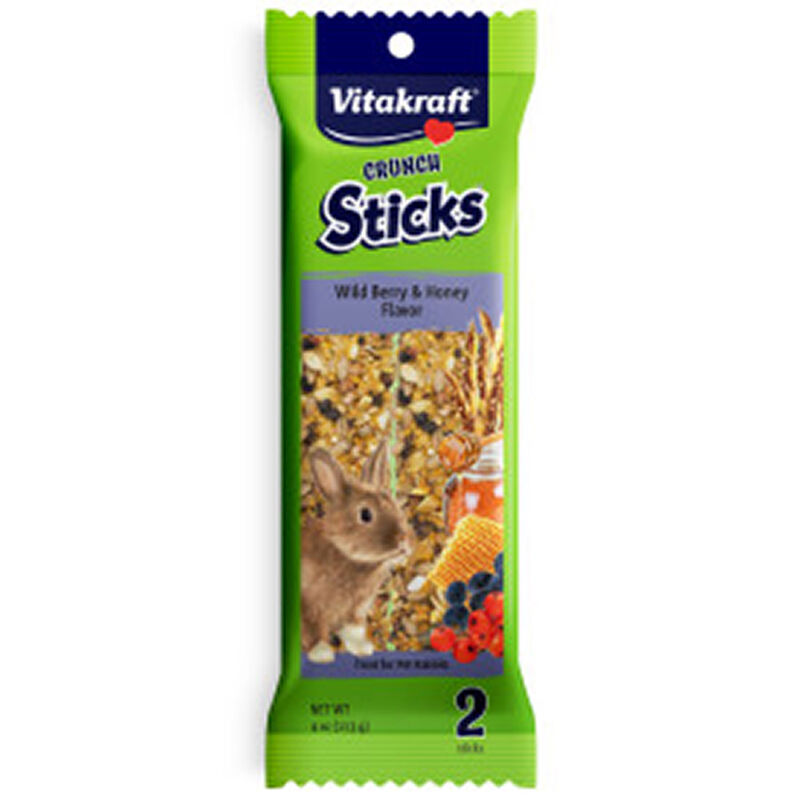 Triple Baked Crunch Sticks Whole Grains & Wild Berries Rabbit Small Animal Treat image number 1