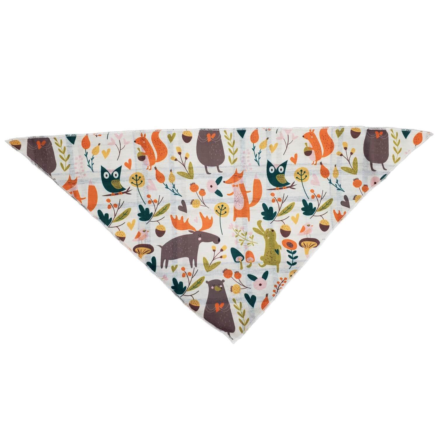 Hip Doggie Woodland Critters Reversible Dog Bandana