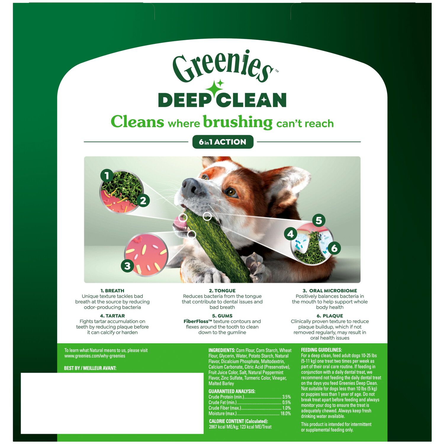 Greenies Deep Clean Original Flavor Small Size Dental Dog Treats, 2.82 Oz, 2 Count