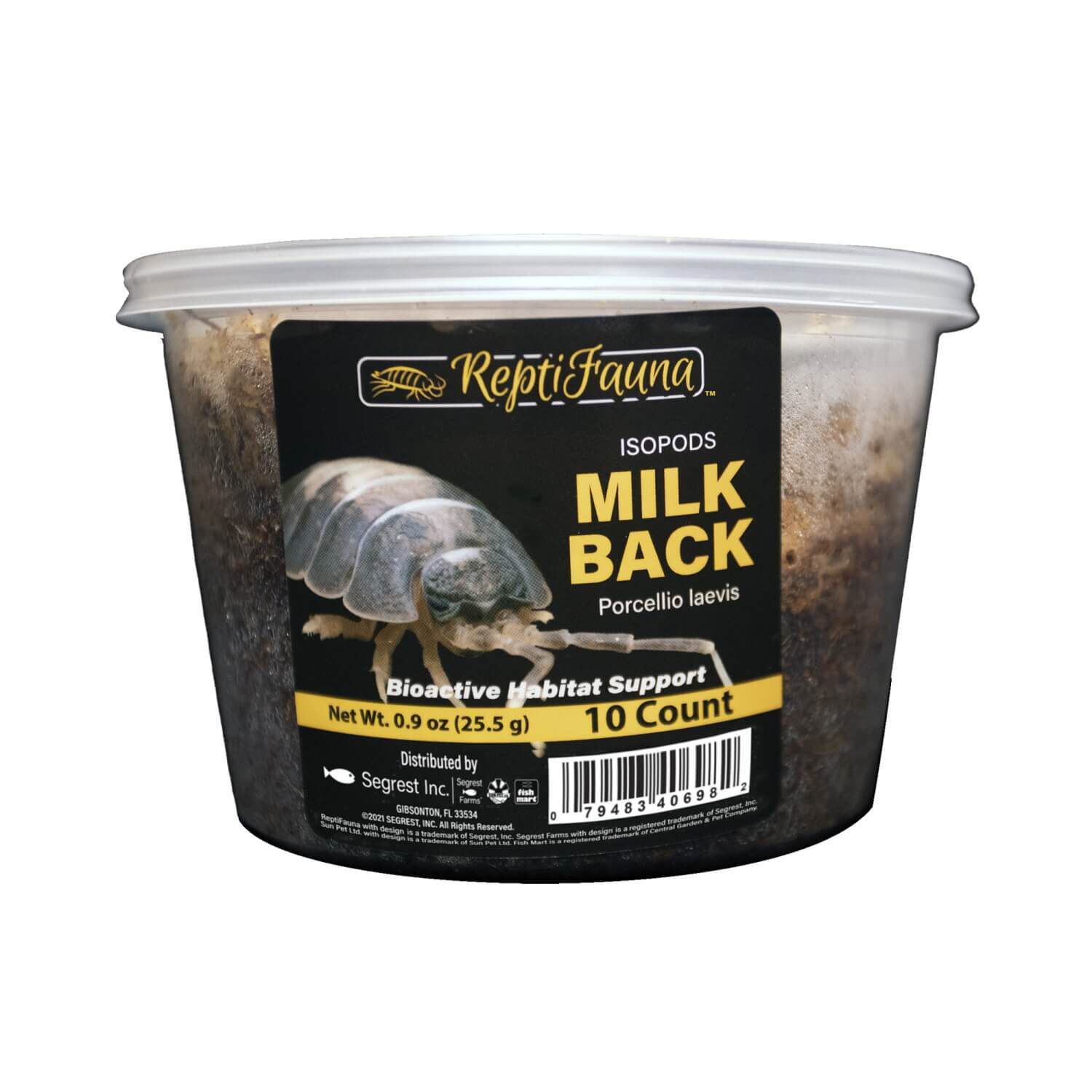 Reptifauna&trade; Milkback Isopod, 10 Count