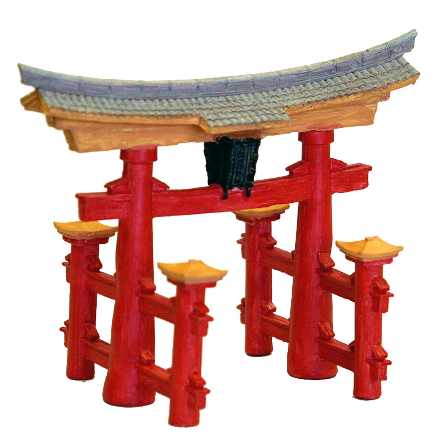 Blue Ribbon Exotic Environments Japanese Torii Gate Aquarium Ornament