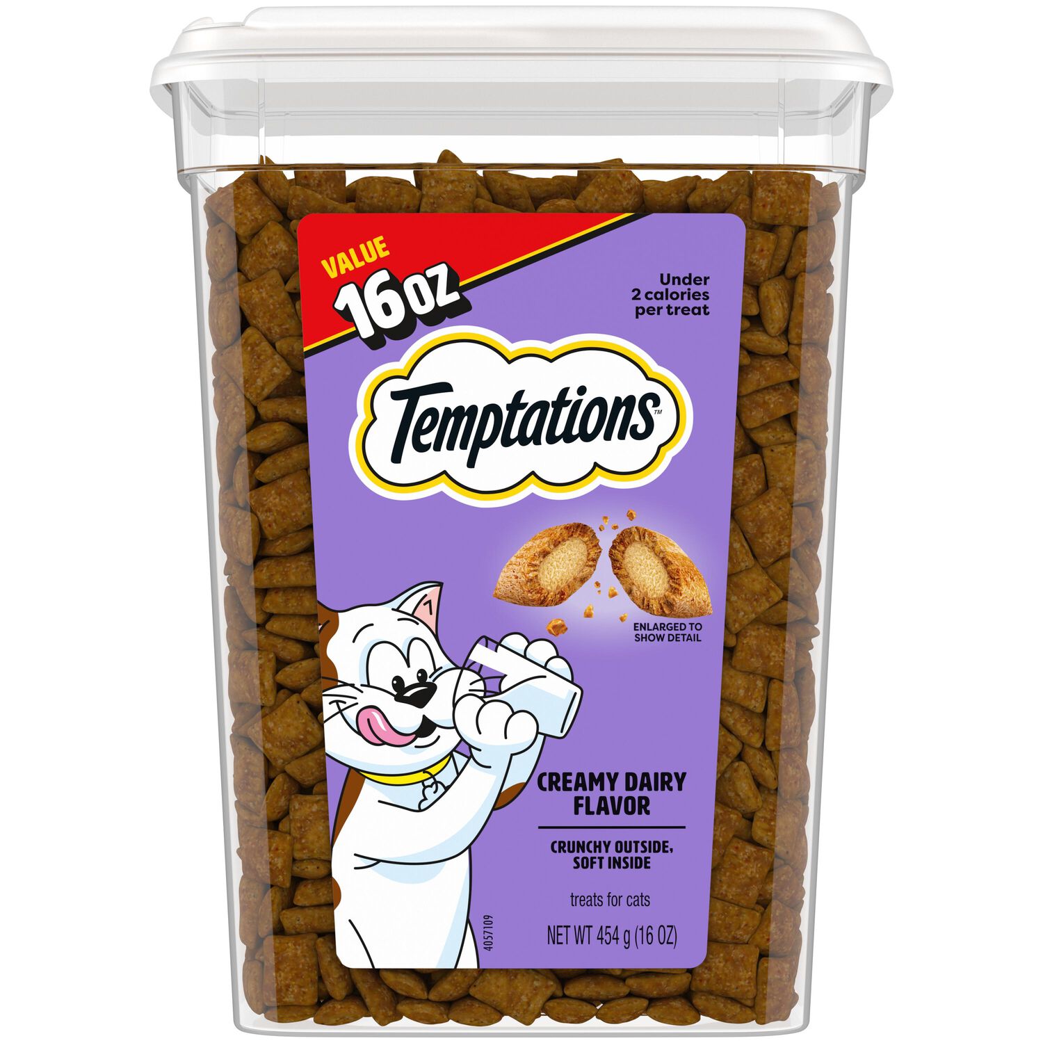 Temptations Classic Crunchy & Soft Creamy Dairy Flavor Cat Treats, 16-Oz