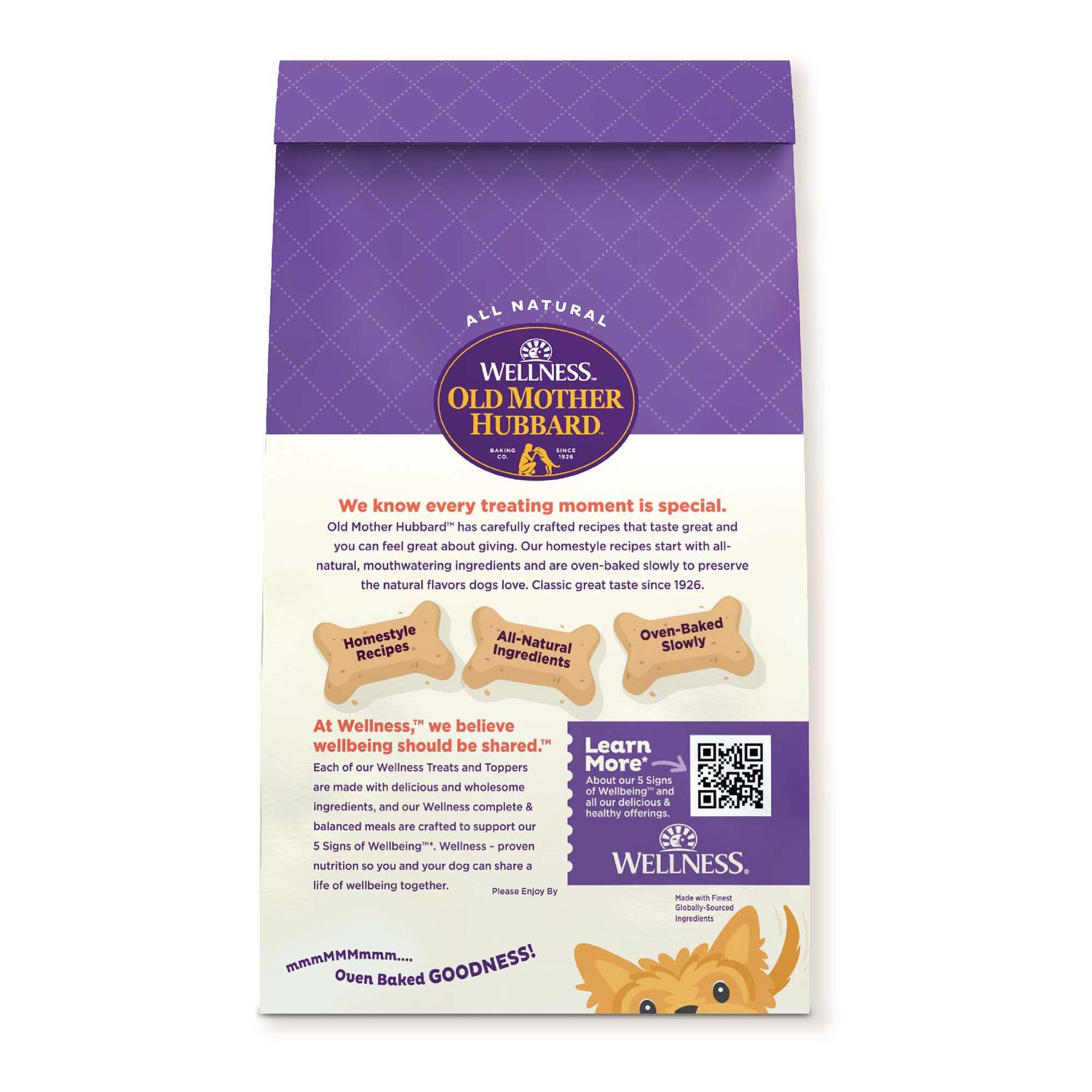 Old Mother Hubbard By Wellness All The Fixins Grain-Free Crunchy Biscuits Dog Treats, Turkey & Sweet Potato, 16-Oz