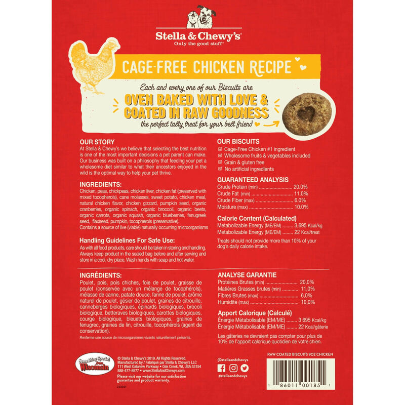 Raw Coated Biscuits Cage Free Chicken Recipe Dog Treats image number 2