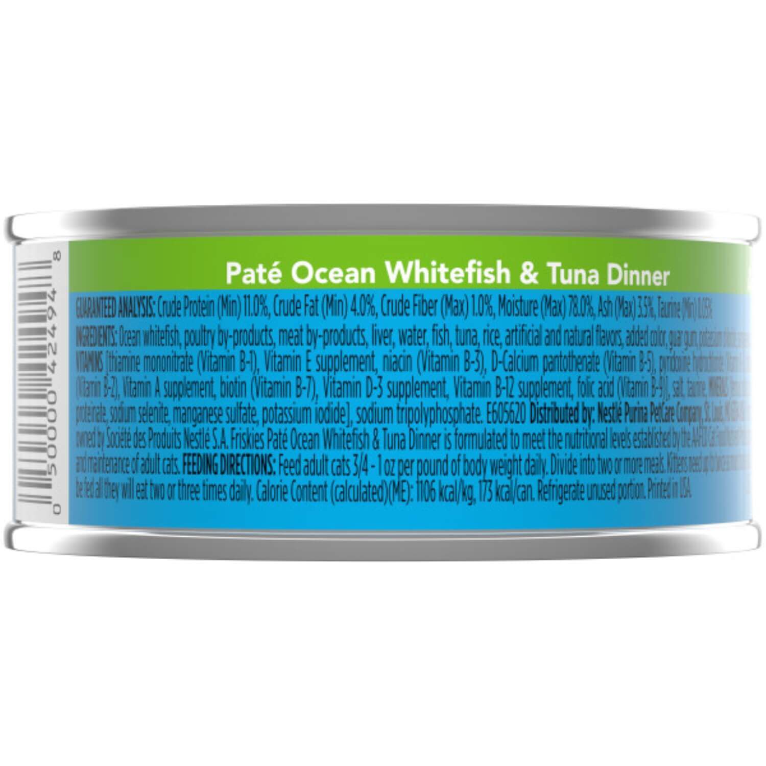 Friskies Pate, Ocean Whitefish & Tuna Dinner Wet Cat Food