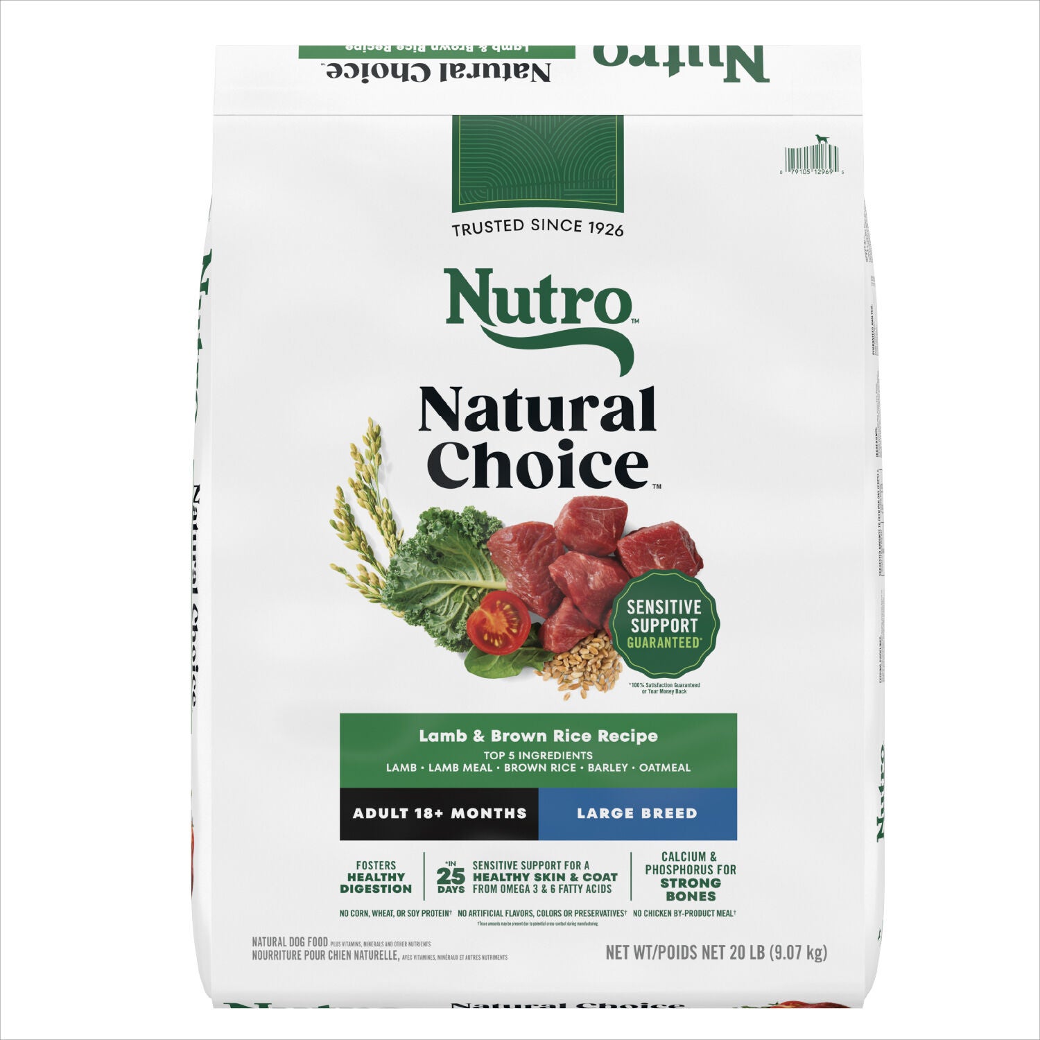 Nutro Natural Choice Lamb & Brown Rice Recipe Large Breed Adult Dry Dog Food, 20-Lb Bag