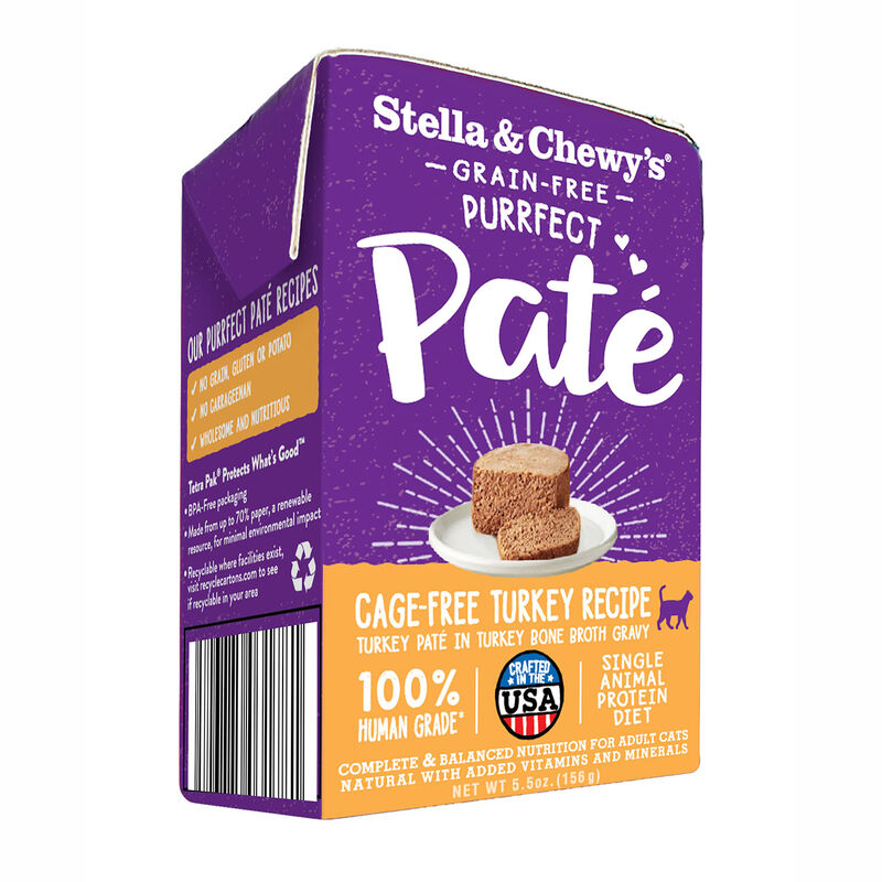 Stella & Chewy'S Grain Free Purrfect Pate Cage Free Turkey Recipe Wet Cat Food