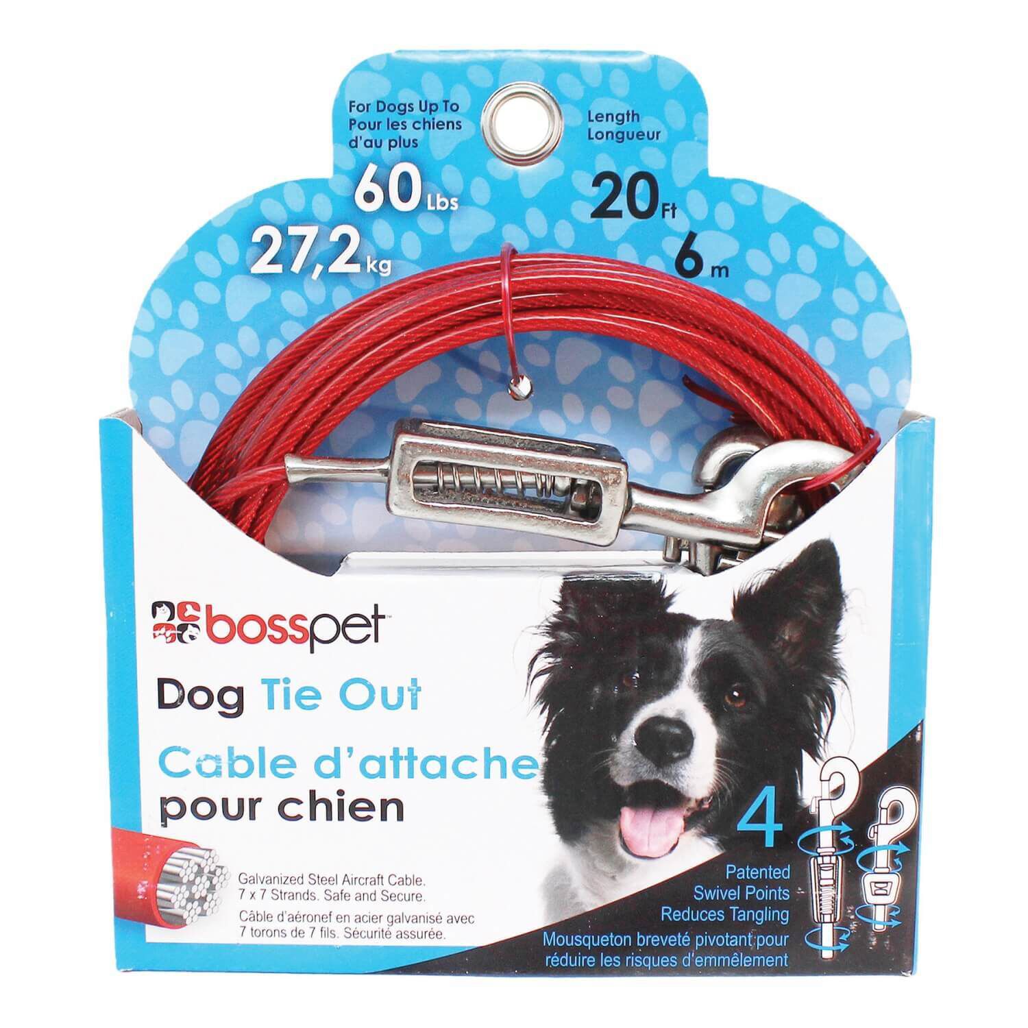 Tie out cable for large dogs hot sale