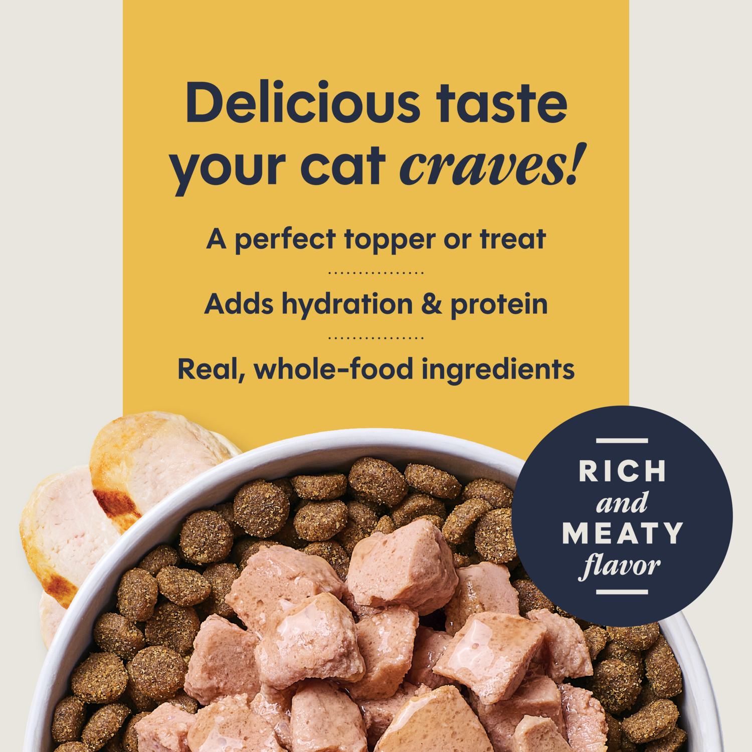 Instinct Healthy Cravings Grain-Free Real Chicken Recipe In Savory Gravy Wet Cat Food Topper, 3-Oz Pack Of 24