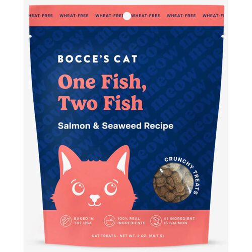 Bocce'S Bakery One Fish Two Fish Salmon & Seaweed Recipe Cat Treats