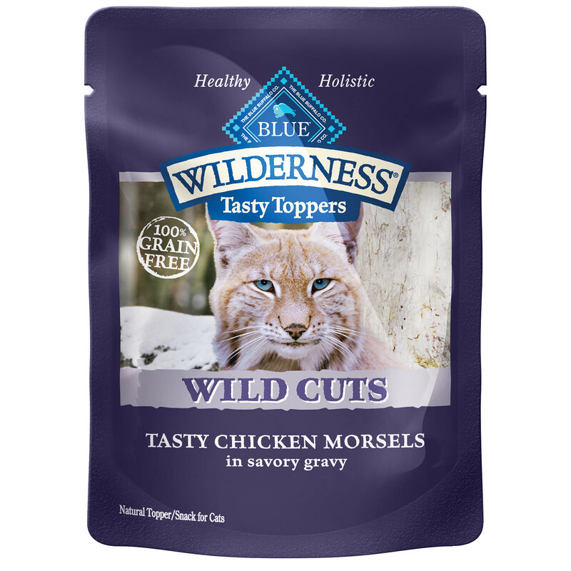 Blue Buffalo Wilderness Wild Cuts Grain Free Tasty Chicken Morsels In Savory Gravy Wet Cat Food