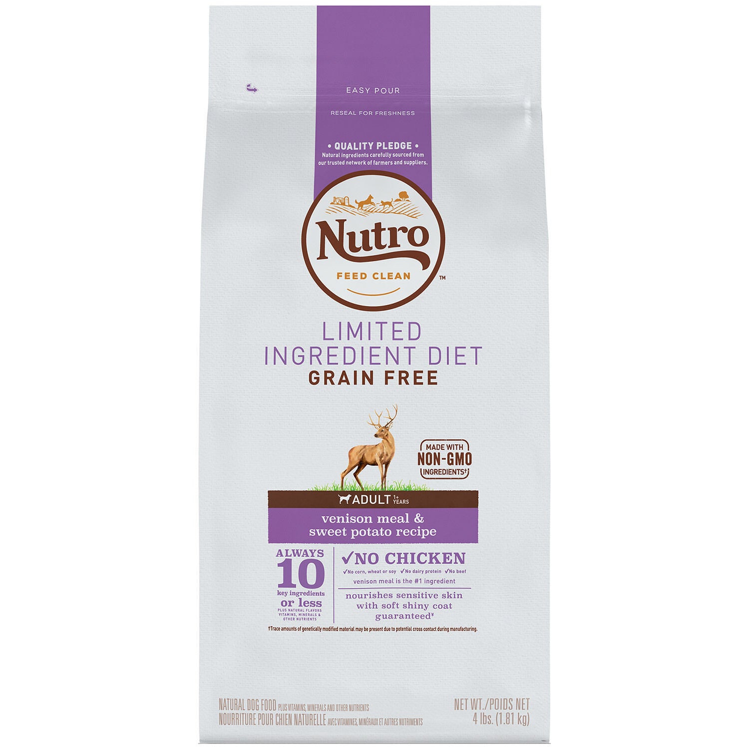 Nutro venison and cheap sweet potato dog food